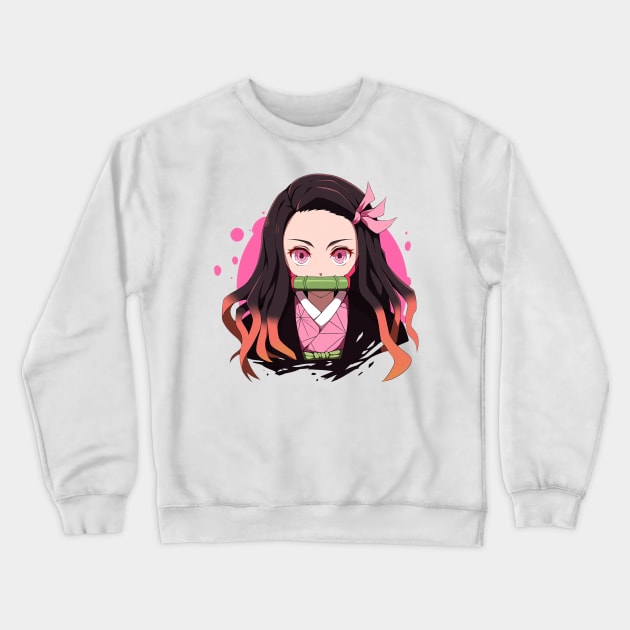 nezuko Crewneck Sweatshirt by skatermoment